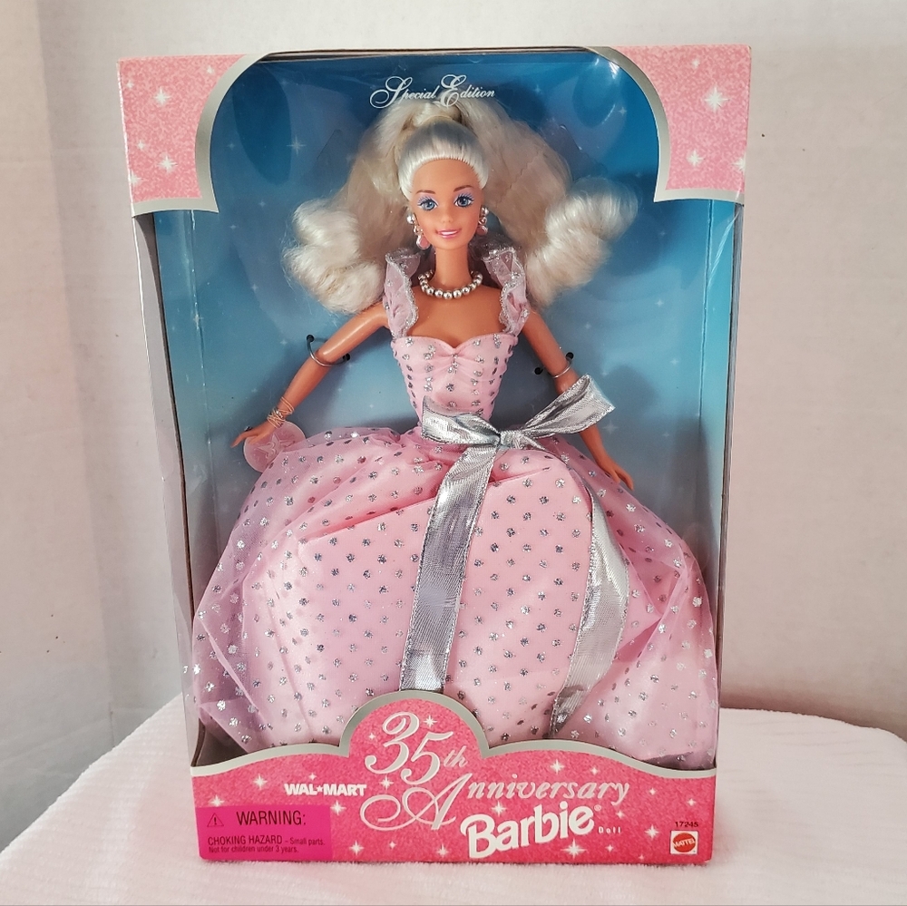 NIB 1997 35th Anniversary Barbie Walmart Special Edition Doll